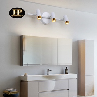 Đèn soi tranh, đèn rọi gương 3 bóng thân đen trắng kích thước 450mm