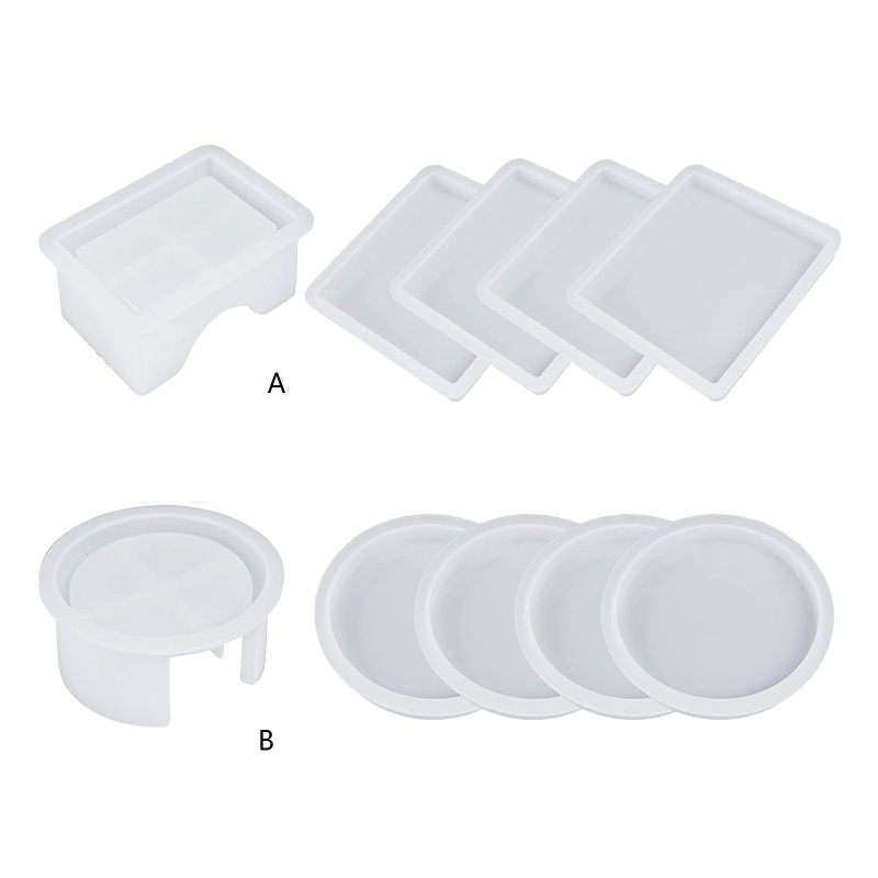 Khuôn Silicone Làm Đế Lót Ly Bằng Epoxy Resin Epoxy Độc Đáo DIY