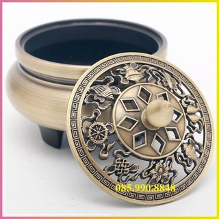 Lư xông trầm, Lư đốt trầm cao cấp chất liệu đồng nguyên khối - LH02 ..