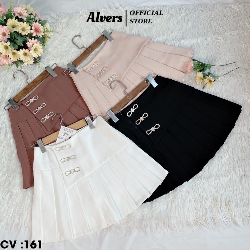 Chân váy xếp ly vạt chéo cạp cao đính nơ , chân váy tenis ngắn thời trang công sở trẻ trung Top Fashion 194