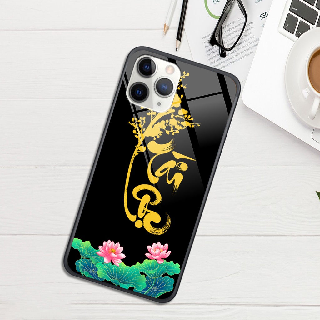 Ốp lưng KÍNH Iphone 11 PRO / 11 PRO MAX in hình 3D TÀI LỘC-VỢ CHỒNG-TÂM AN -MÃ ĐÁO