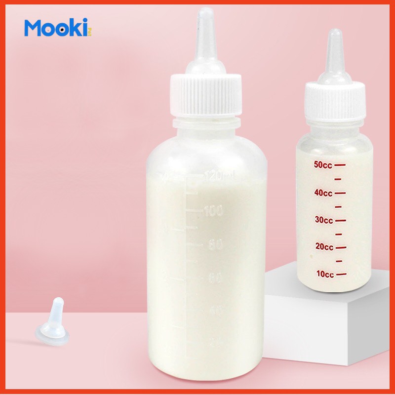 Bình sữa 50ml cho mèo con cún con chất liệu silicone thân thiện