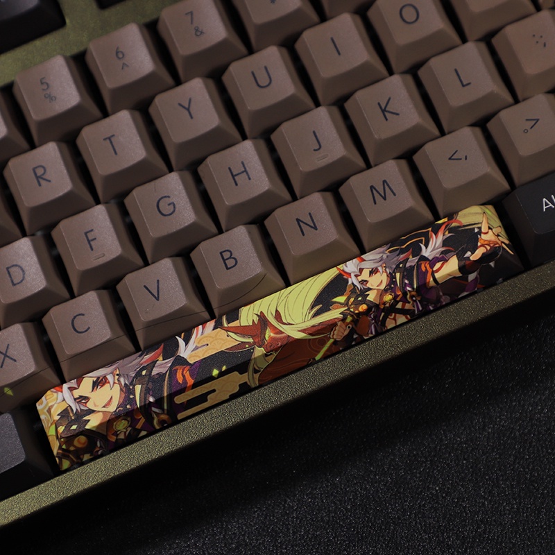Arataki Itto Keycap Cherry Profile Genshin Impact Theme PBT Dye Thăng hoa Bàn phím cơ Keycap 108 Phím