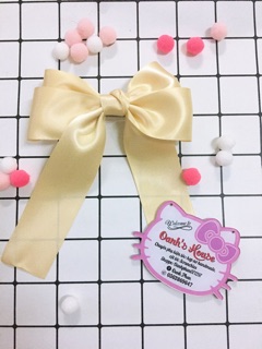 Kẹp nơ lụa satin