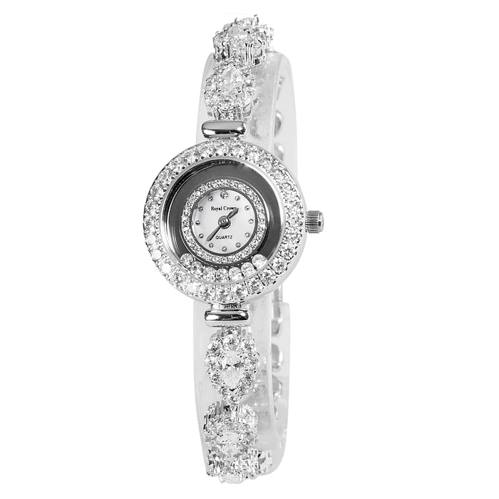 Đồng Hồ Nữ Royal Crown 5308 Dây Trắng