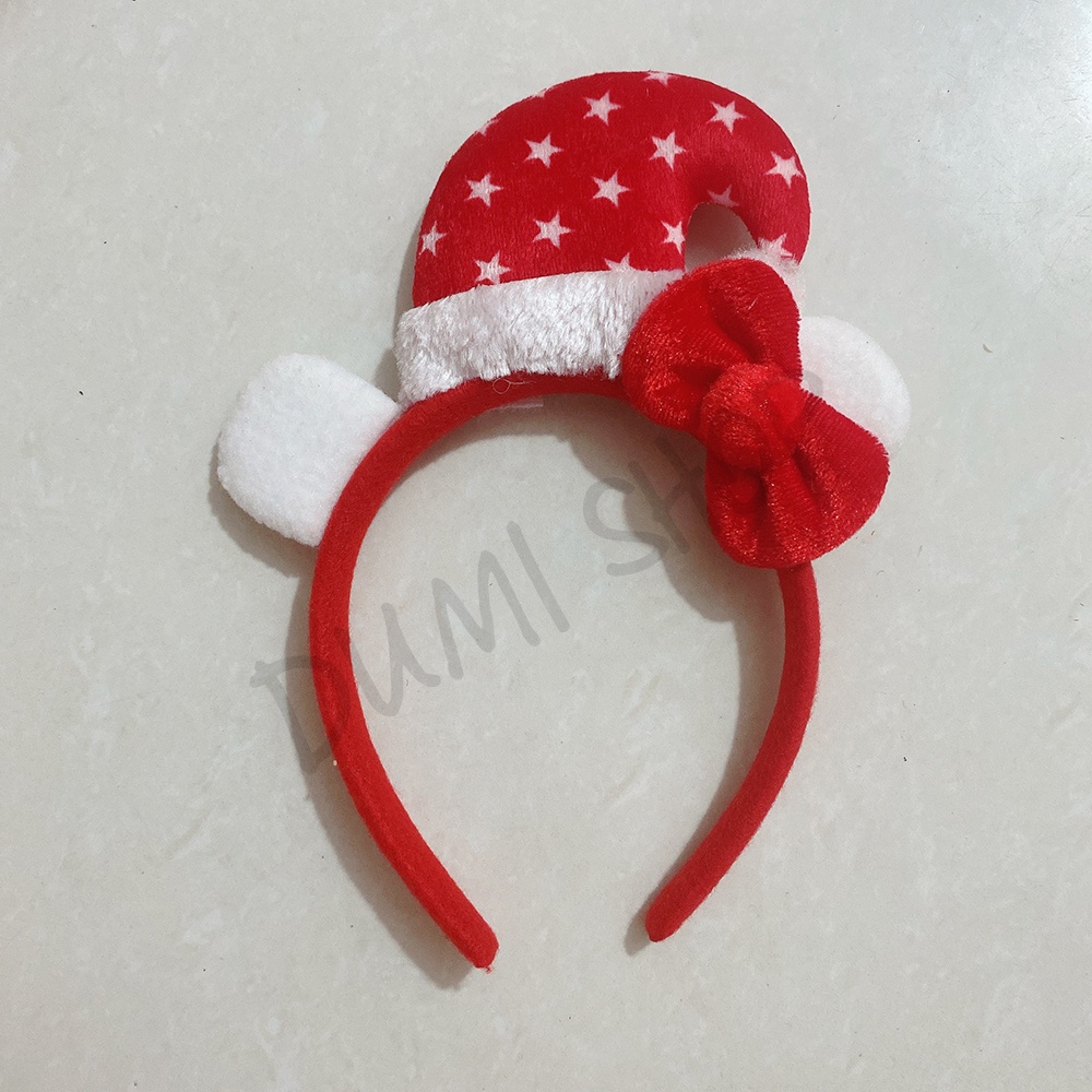 Cài Tóc Noel Xinh Xắn Ông Già Noel, Tai Tuần Lộc, Phụ Kiện Chụp Ảnh Noel - Dumi Shop