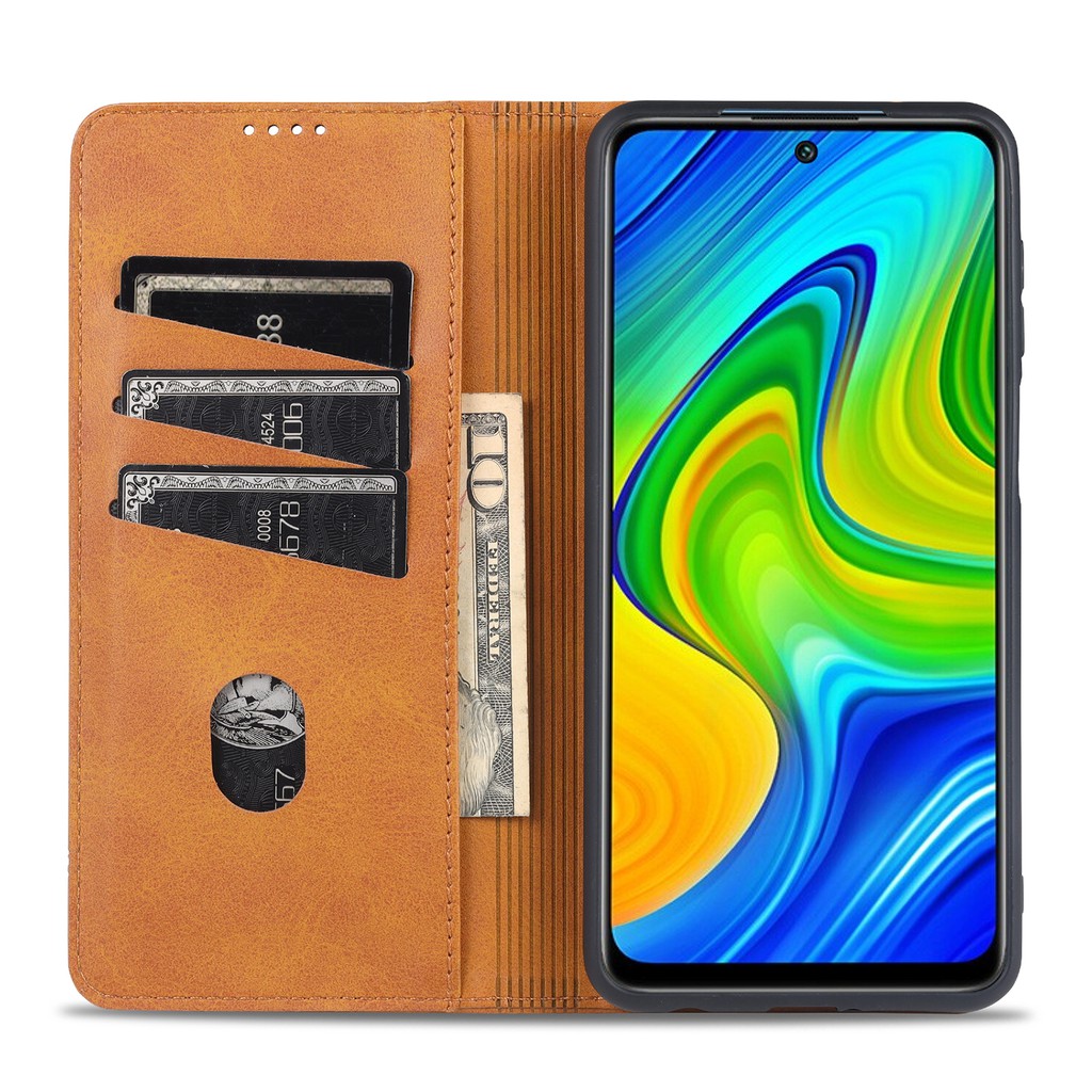 Xiaomi Redmi Note 9s / Note 9 Pro / 9 Pro Max Cx Ốp Lưng Da Nắp Gập Cho