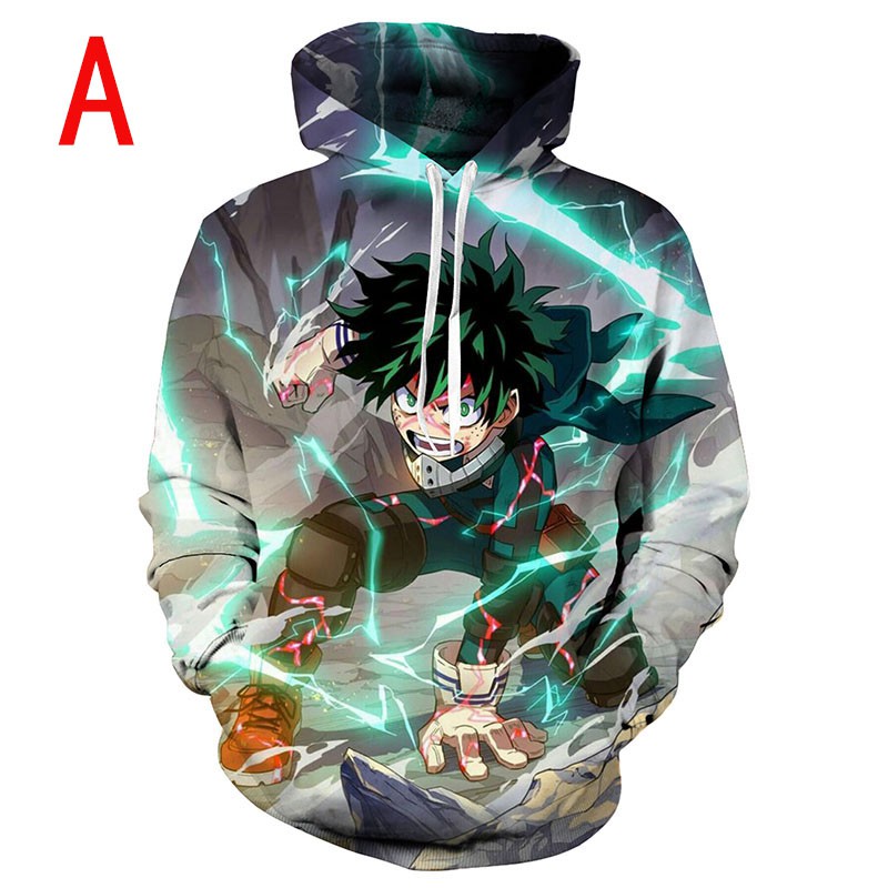 Áo hoodie in hình hoạt hình My boku No Hero Academia midoriya izuku ochaco uraka | BigBuy360 - bigbuy360.vn