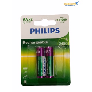 Pin sạc philips nimh aa 2450mah