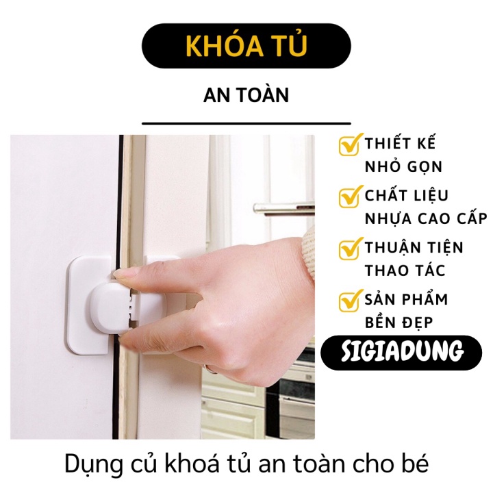 [SGD] Khóa Tủ Lạnh - Dụng Cụ Khóa Tủ Làm Việc, Ngăn Kéo Giữ An Toàn Cho Bé 9872