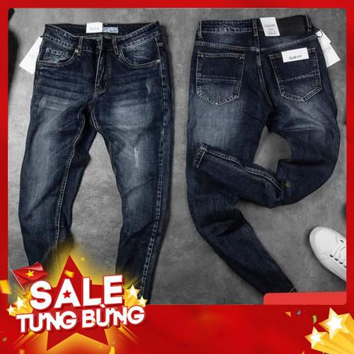 QUẦN JEAN NAM XANH RÊU RÁCH BỤI BẶM ĐẸP CAO CẤP HÀNG VNXK 2019 - Siêu HOT