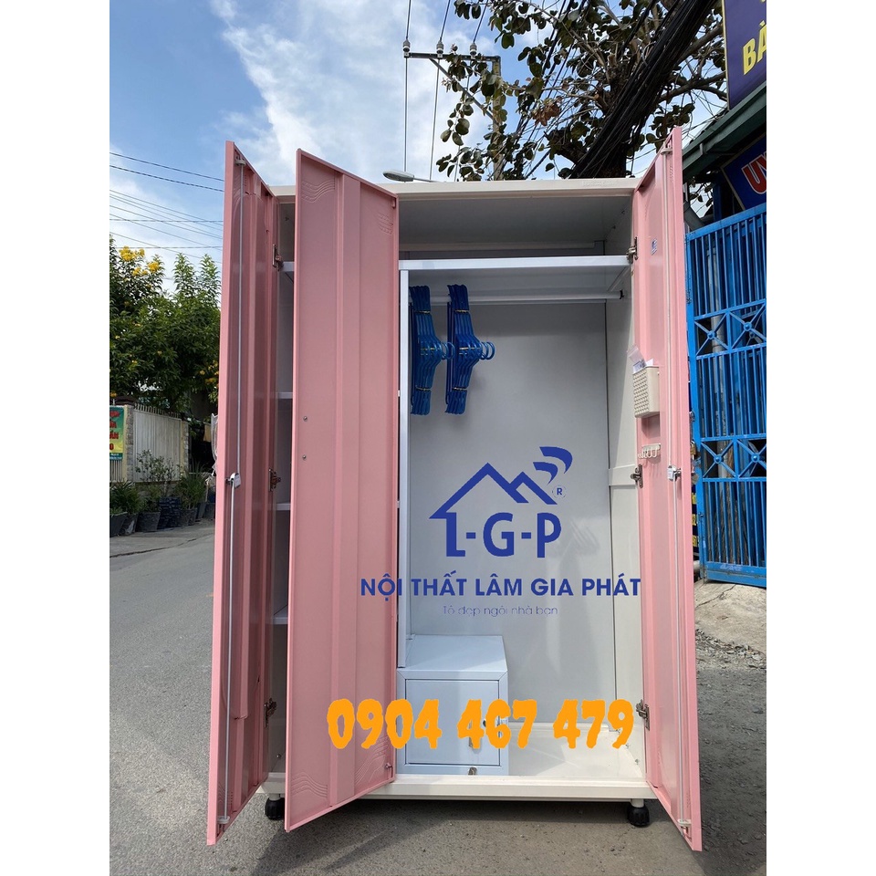 Tủ sắt lắp ráp tủ Trung Hưng sơn tĩnh điện 1m8x1m08x51 nhiều màu cho khách chọn