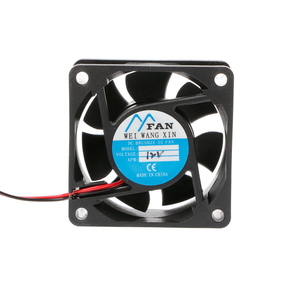 Quạt tản nhiệt DC 12V 24V 2-Pin 60mm × 60mm × 25mm