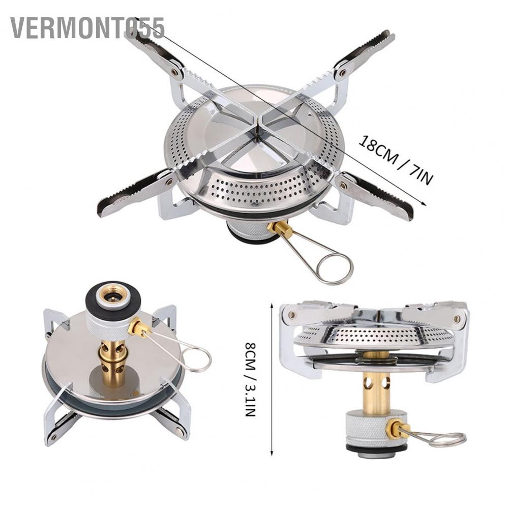 Hàng Hot Cắm trại di động ngoài trời Mini Picnic Bếp tròn Hàng giao ngayVermont055