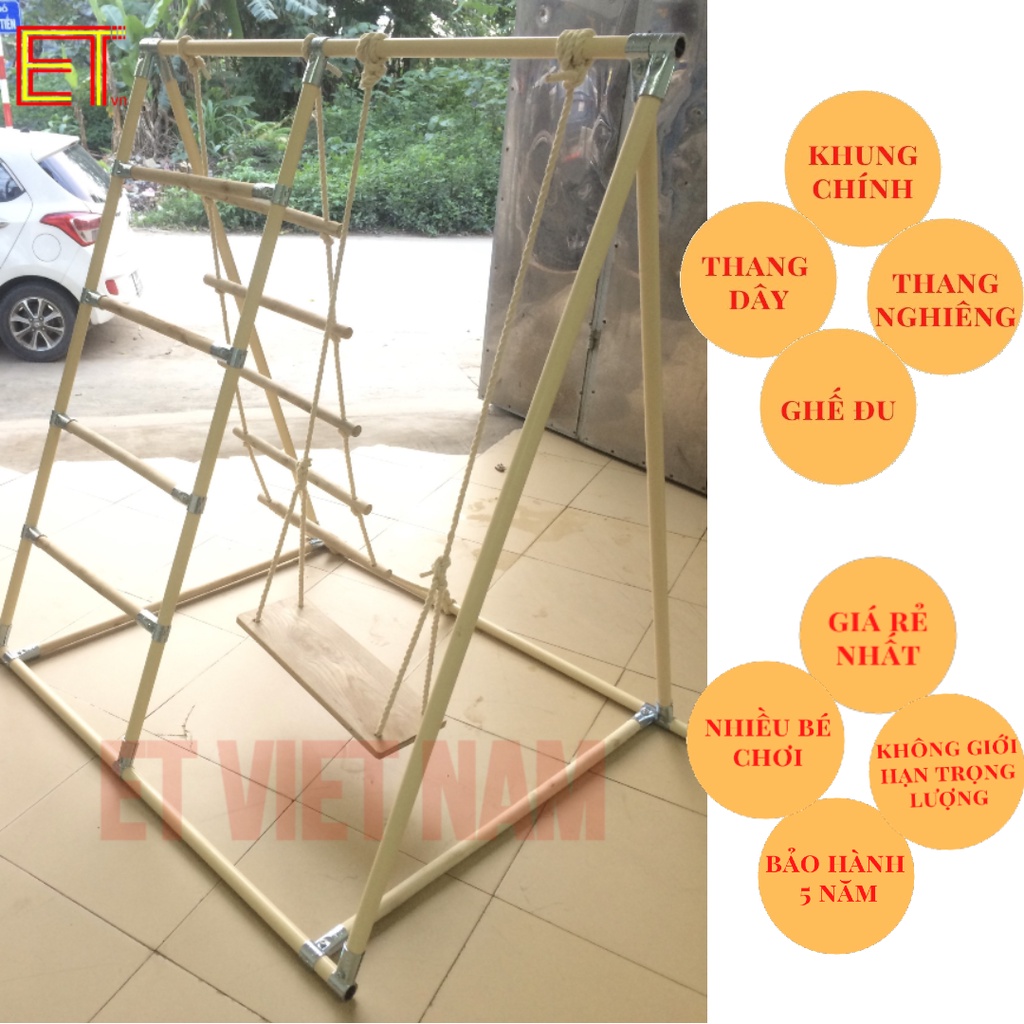 Khung vận vận động , Xà đu đa năng Active1 giá rẻ, siêu vận động cho bé, tăng IQ, tăng chiều cao, không giới hạn số bé