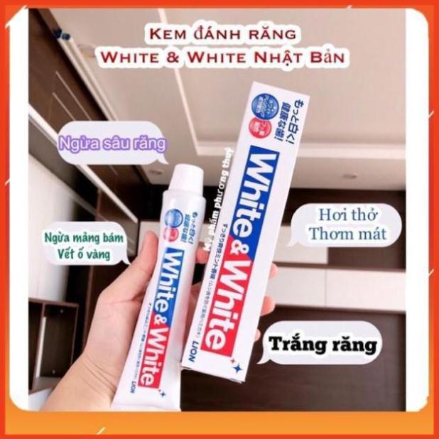 Kem đánh răng White Nhật [FREE SHIP_CHÍNH HÃNG] chuẩn nội địa nhật, ảnh thật, làm trắng răng bản full size 150g mẫu mơi