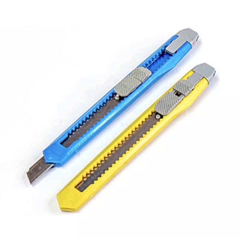 Dao rọc giấy decal dán kính, dán tường nhỏ gọn tiện lợi cán nhựa an toàn mini