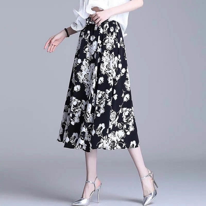 Chân Váy Chữ A Dáng Ôm Dài Vừa Vặn Với Dây Thun Co Giãn Cá Tính Thời Trang