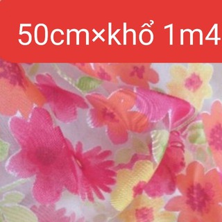 Vải von kính hoa