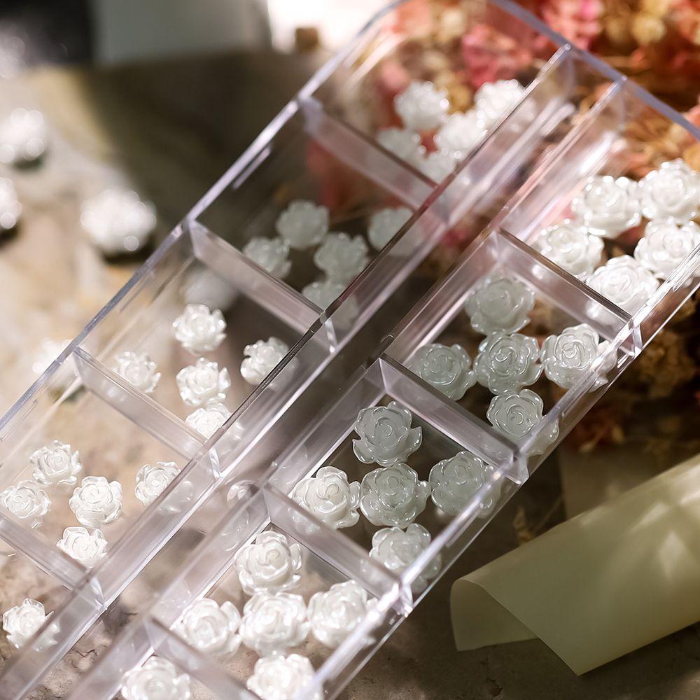 Phụ Kiện Hoa Trà Lấp Lánh Trang Trí Móng Tay DIY