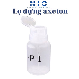 Lọ đựng axeton ( trắng ).