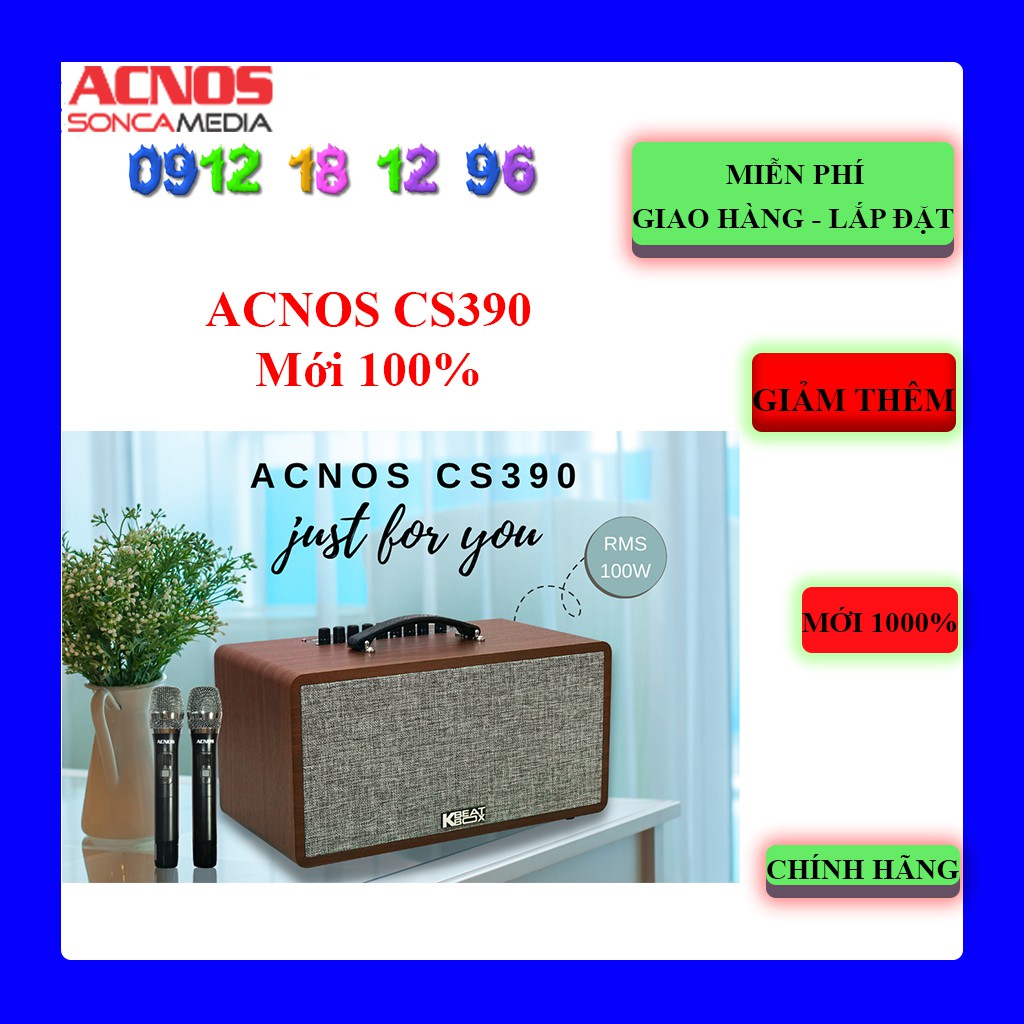 Dàn Âm Thanh Di Động ACNOS CS390 - Hàng Chính Hãng