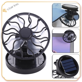 Quạt mini có gắn kẹp sử dụng năng lượng mặt trời tiện dụng