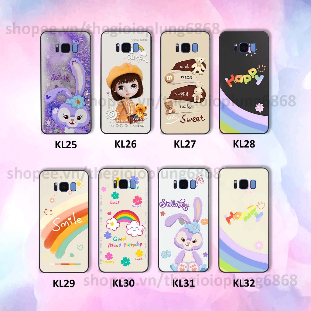 Ốp Samsung S8 / S8 Plus / S8+ in hình cầu vồng happy smile thỏ cute siêu xinh siêu đáng yêu