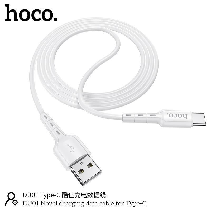 Cáp Sạc Nhanh Type-C 3A Cho Samsung, Xiaomi, Huawei, Oppo, Realme,... Hoco DU01 Dây Sạc 15W, Giá Rẻ [CHÍNH HÃNG]