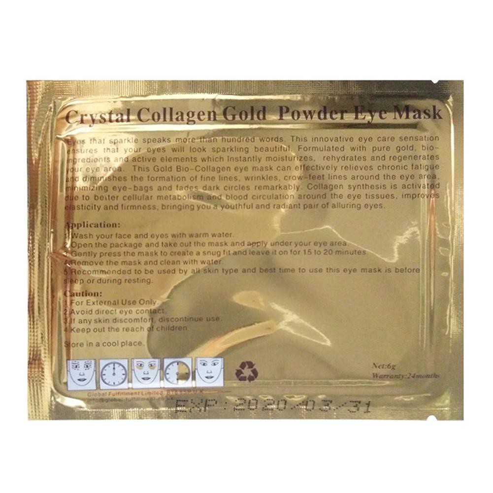 Bộ 2 chiếc mặt nạ vàng Collagen chăm sóc da mắt loại bỏ quầng thâm nếp nhăn | BigBuy360 - bigbuy360.vn