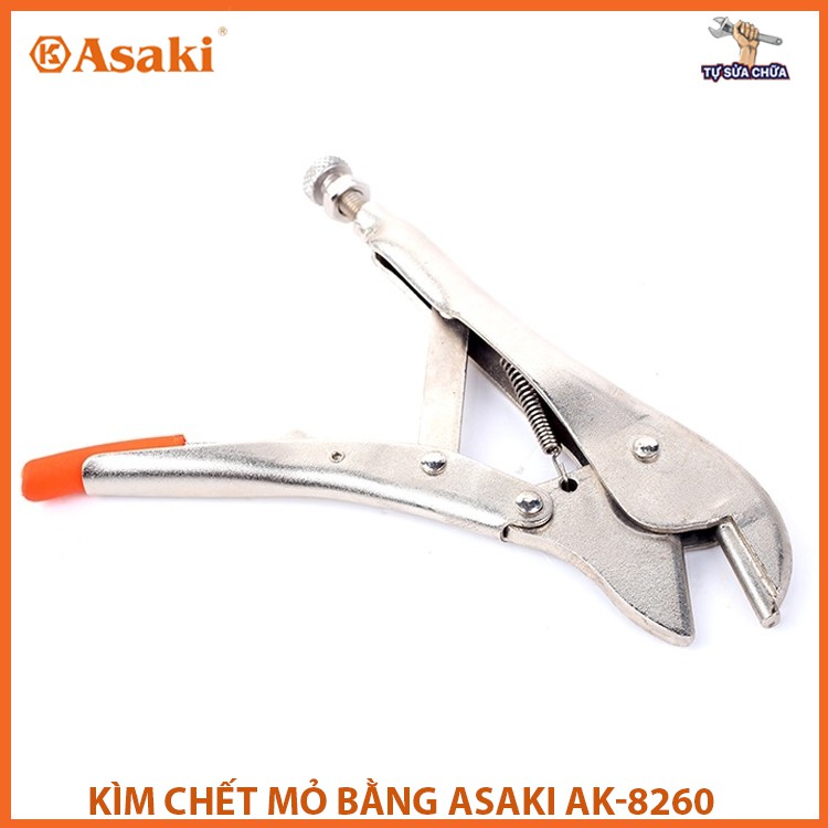 Kìm chết mỏ bằng chính hãng ASAKI AK-8260 7inch 180mm