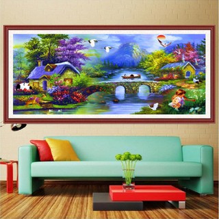 Tranh đính đá Gia đình hạnh phúc