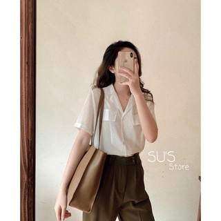 Áo sơ mi cổ vest