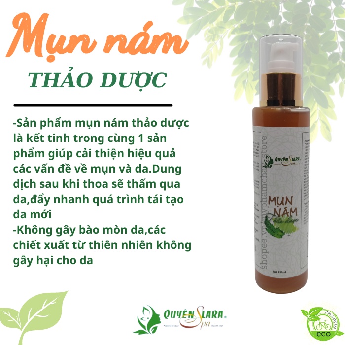 Mụn Nám Thảo Dược Quyên Lara Loại Bỏ Mụn Nám-Tàng Nhan Phục Hồi Sẹo Rỗ Giúp Tái Tạo Lại Làn Da Cho Bạn 150Ml