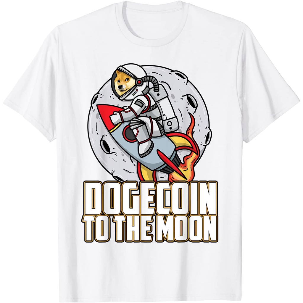 Áo thun tay ngắn in hình chó Shiba Rocket dễ thương cho bé