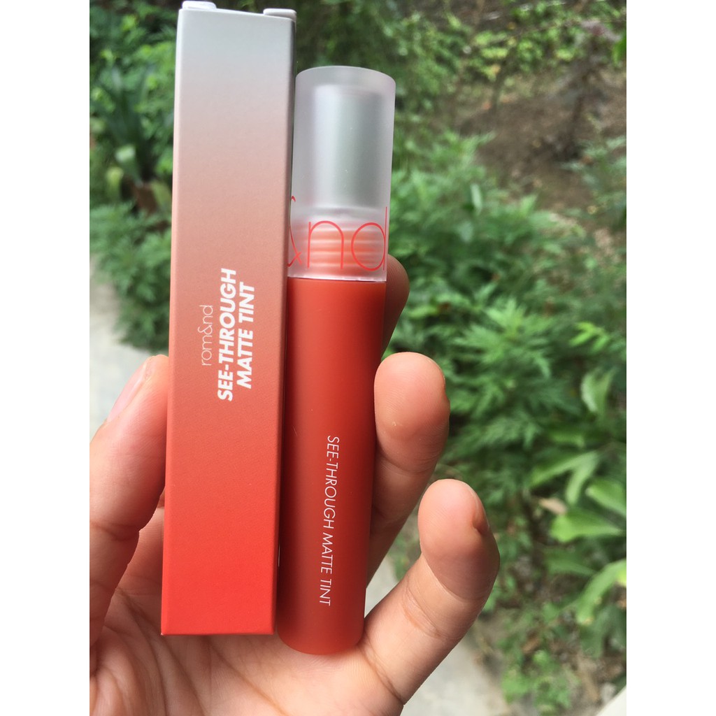 Son Kem Lì Siêu Mịn Romand See Through Matte Tint 3.8g