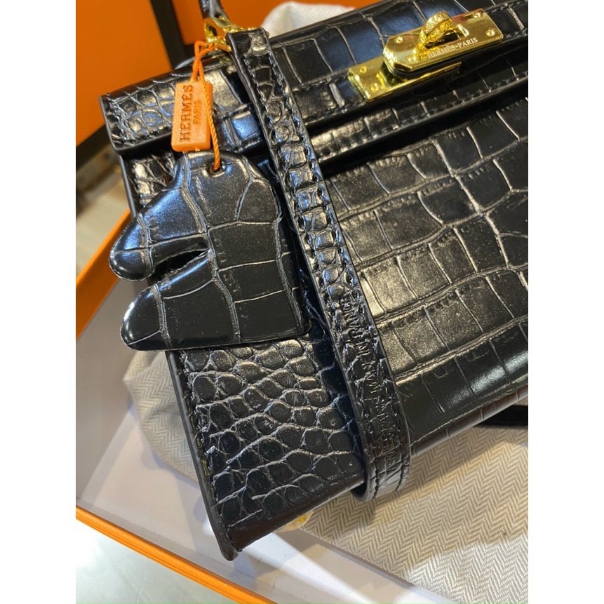 Túi xách nữ Hermes kelly da rắn size 22cm