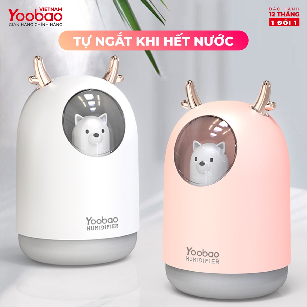 [CHÍNH HÃNG-BH 12 THÁNG] Máy phun sương tạo độ ẩm YOOBAO M106 giúp tạo độ ẩm bảo vệ chống khô da Dung tích 300ml