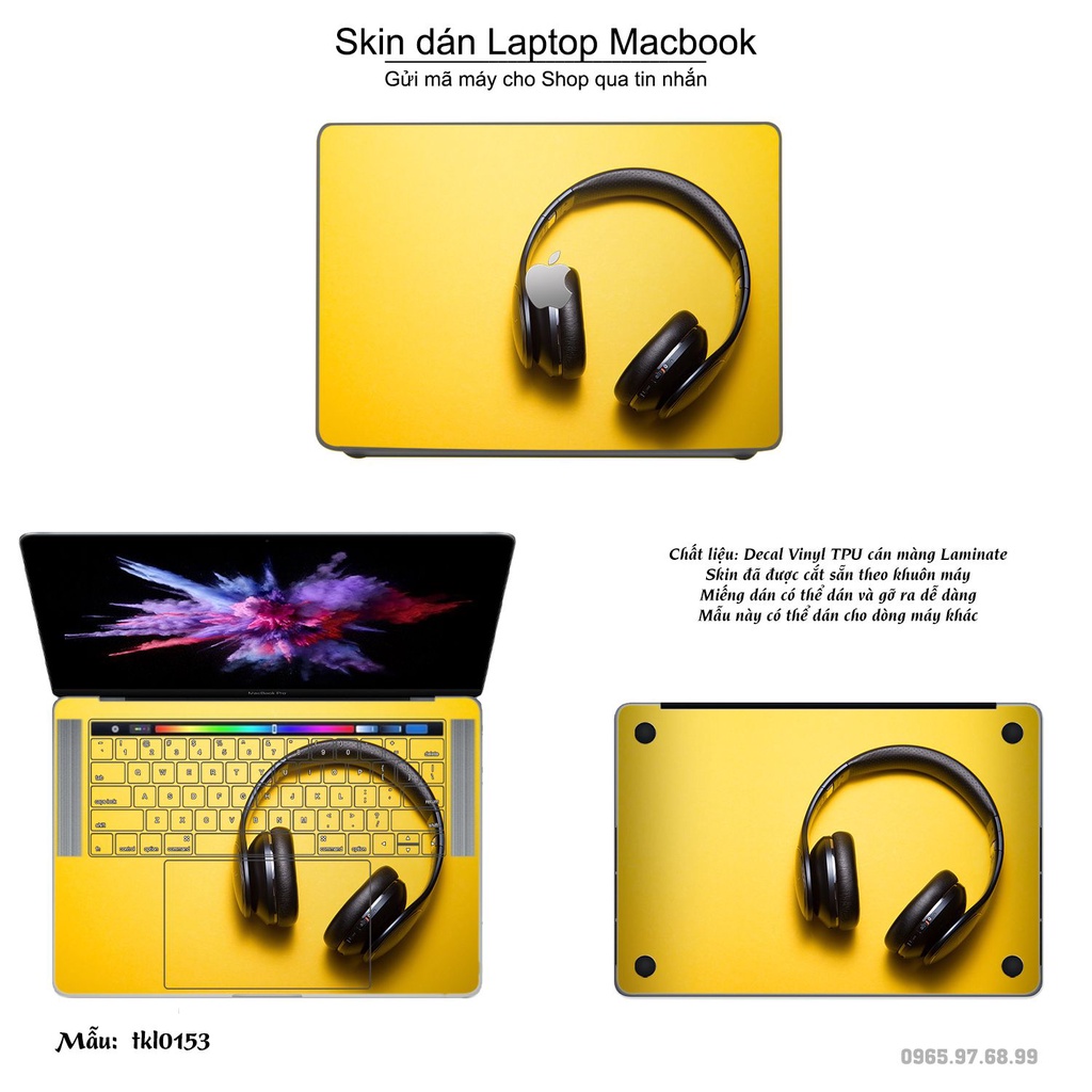 Skin dán Macbook mẫu thiết kế (đã cắt sẵn, inbox mã máy cho shop)