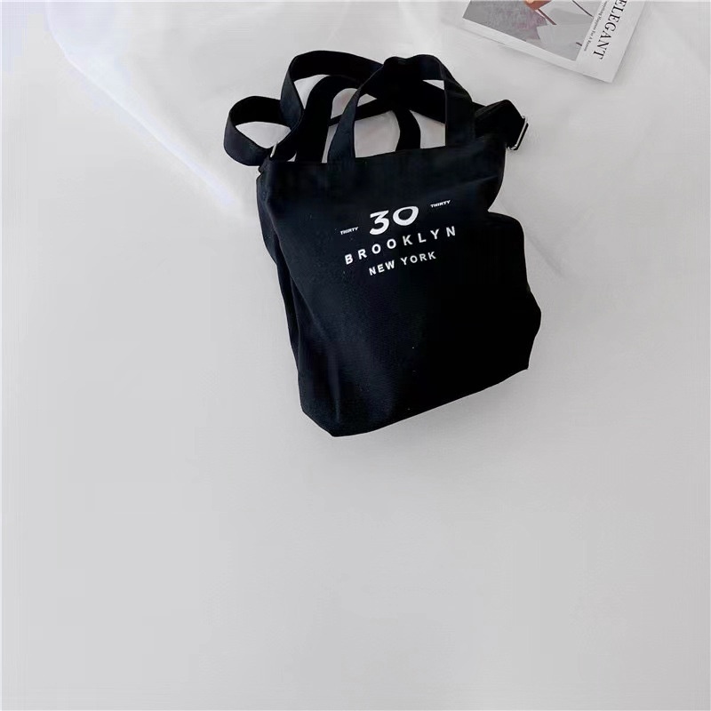 Túi vải In Chữ Đơn Giản Thời Trang Xu Hướng Hàn Quốc Cho Bé