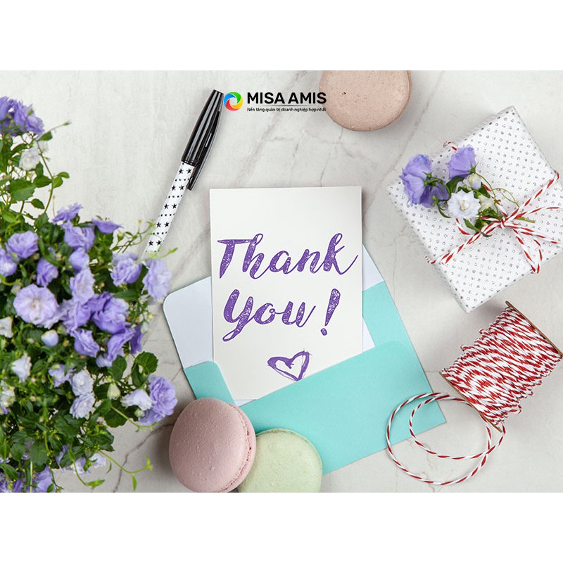 1 nghìn thanks card - thẻ cảm ơn dùng để gửi kèm theo sản phẩm cho khách[ Thiết kế Free]