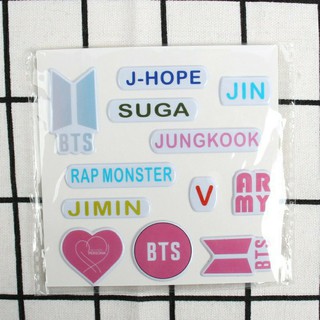 Giấy dán trang trí hình BTS BT21 hoạt hình