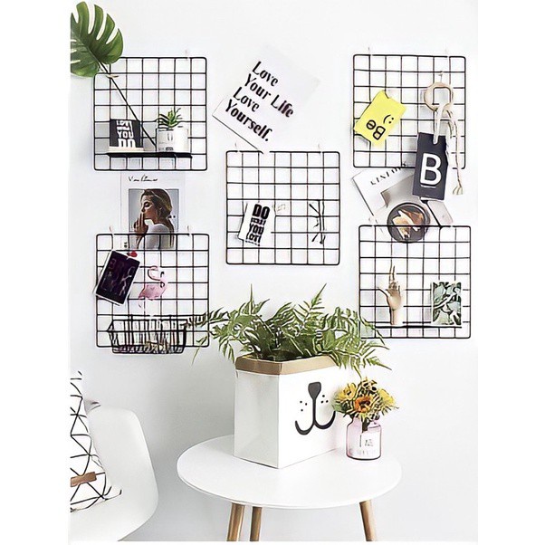 (XẢ KHO) Bán Lẻ Tấm Lưới Sắt  Decor Trang Trí Phòng
