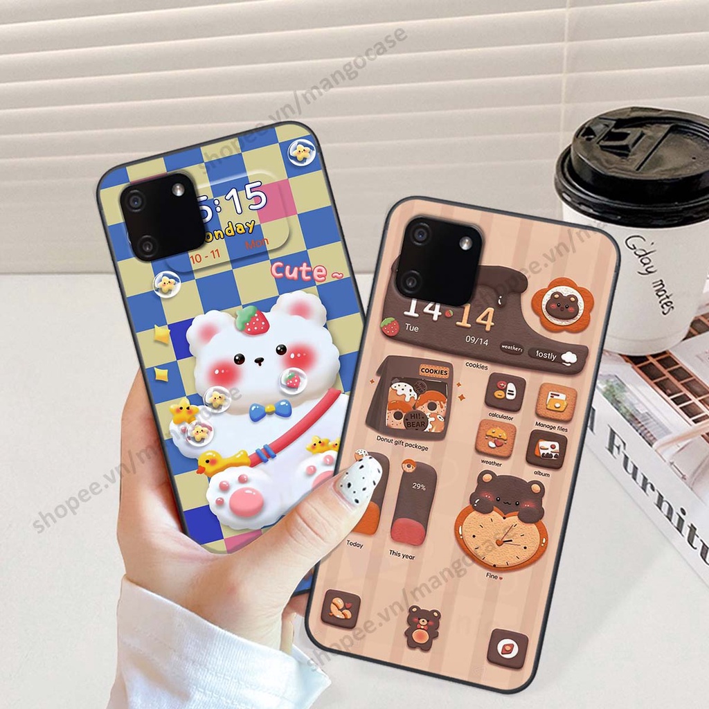 Ốp lưng Realme C11 hình gấu, thỏ, đồng hồ cute dễ thương
