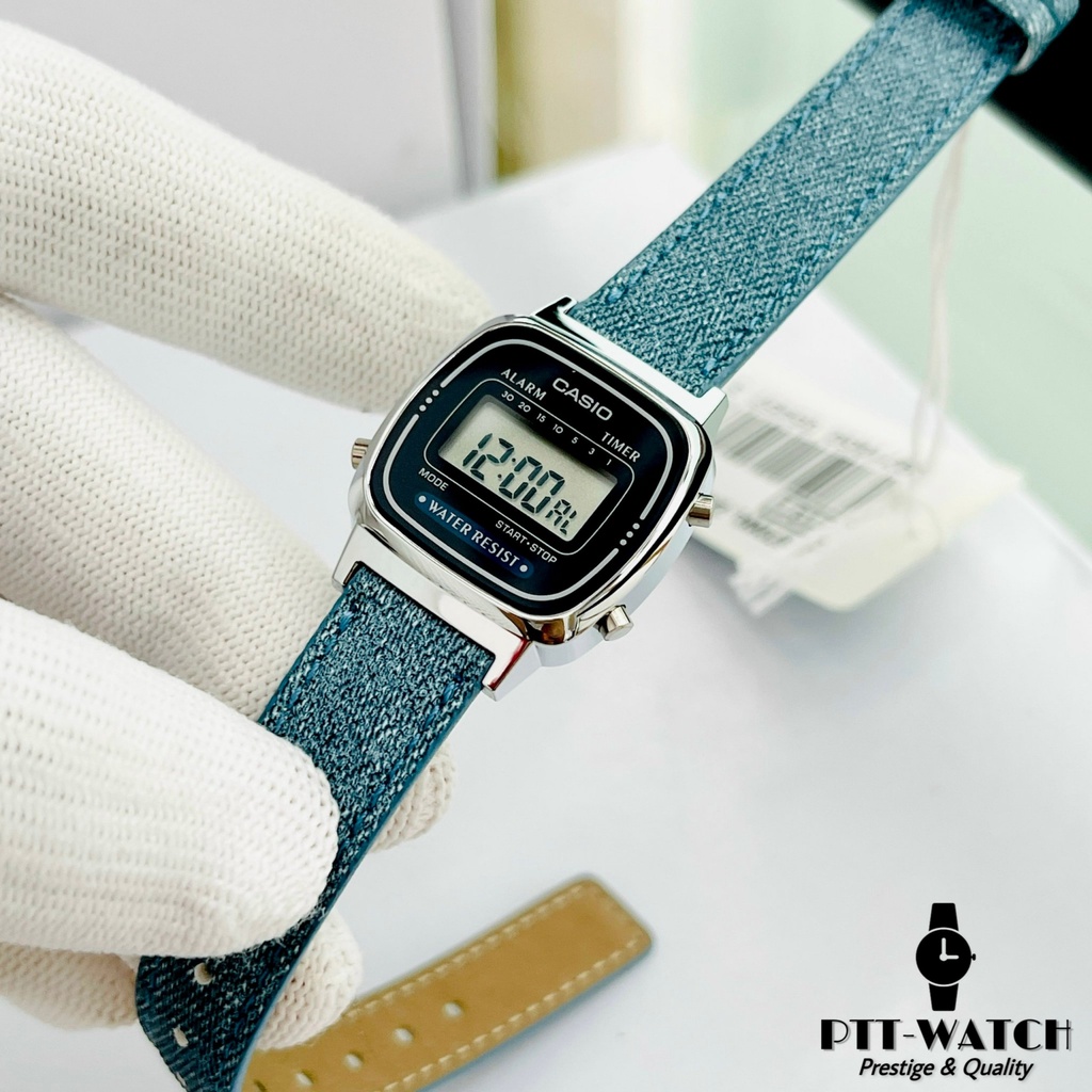 Đồng hồ nữ casio la670 dây vải hiếm hàng