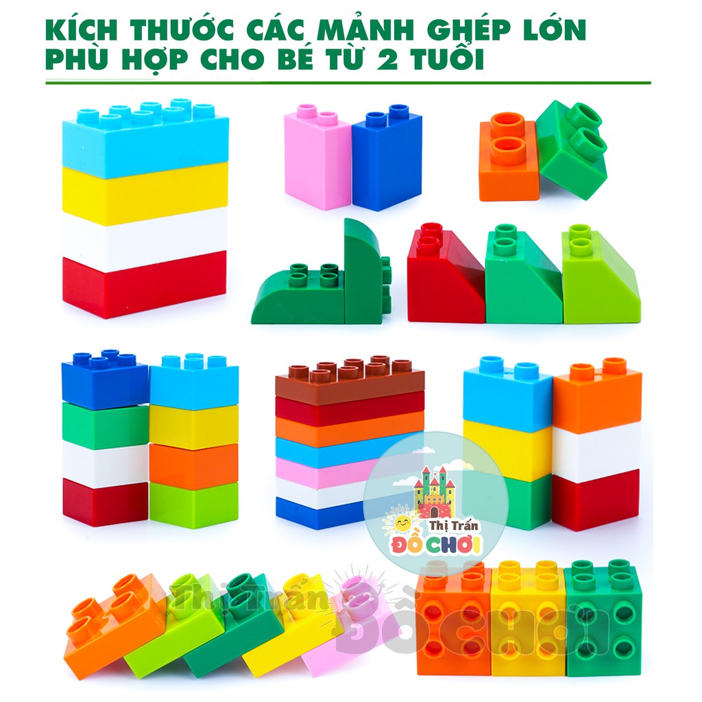 Đồ chơi lắp ráp, xếp hình lego hộp gạch sáng tạo cơ bản cho bé 2901 - Thị trấn đồ chơi