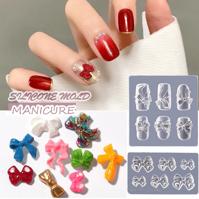Khuôn Silicone Tạo Hình Làm Móng Tay 3d