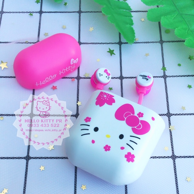 TAI NGHE CÓ MIC KÈM HỘP HELLO KITTY