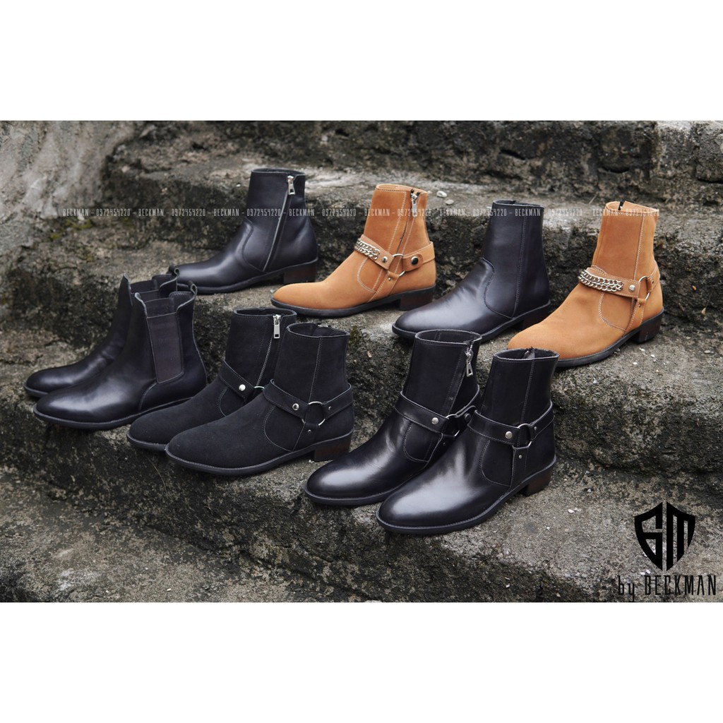 Giày Nam Chelsea Boots Da Bò BẢO HÀNH 12 THÁNG (Tặng Phụ Kiện Hộp + Lót) | BigBuy360 - bigbuy360.vn