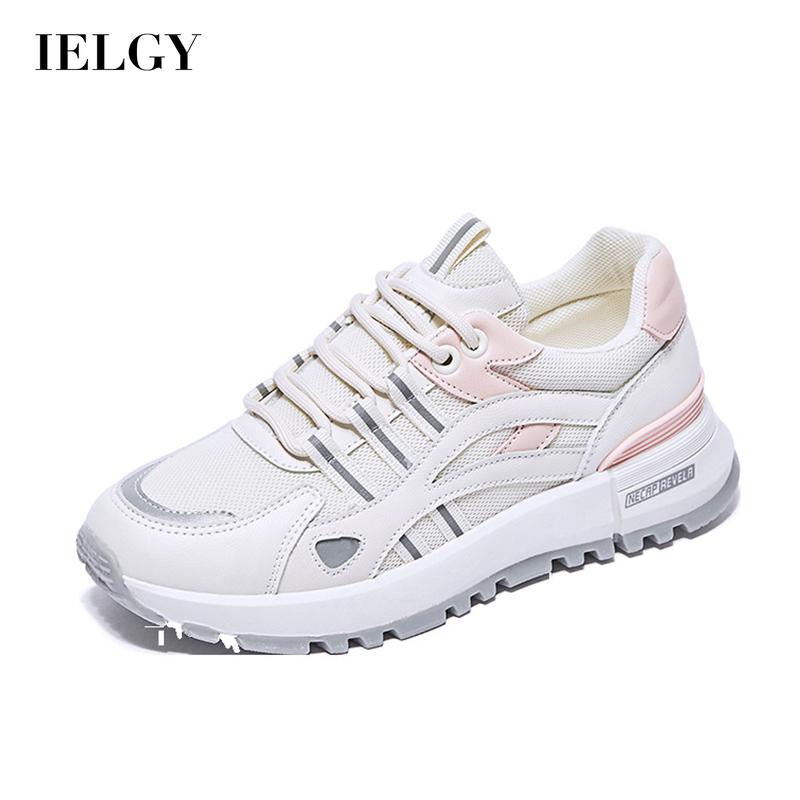 Giày thể thao chạy bộ IELGY mỏng thoáng khí phong cách Hàn Quốc dễ phối đồ không chà xát chân cho nữ